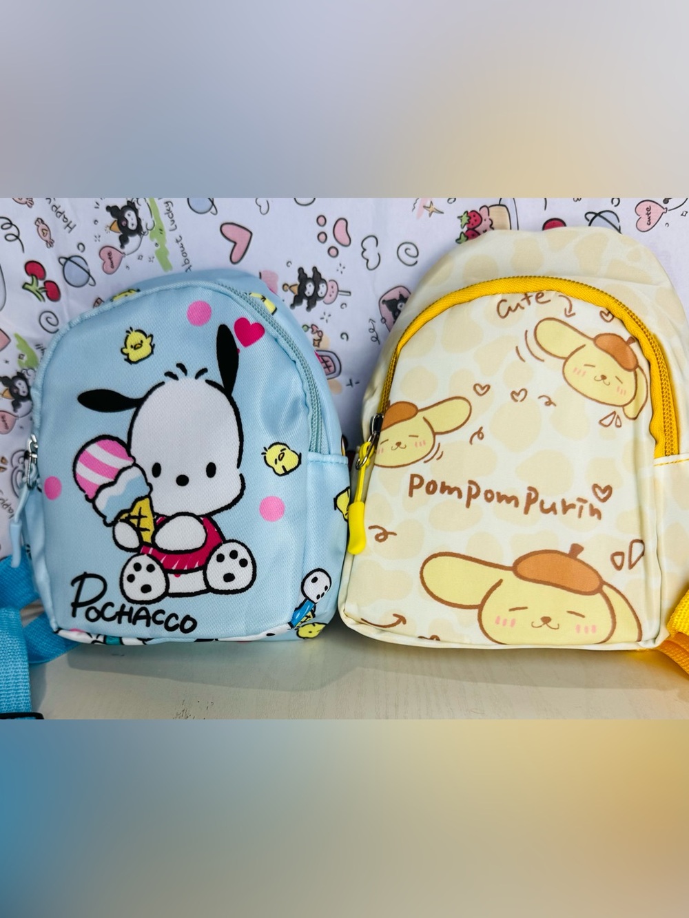 Pochaco and Pompompurrin Kids ❗️OR❗️Adults Mini Crossbody Sling Bag